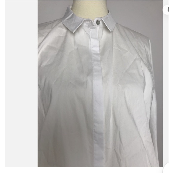 MarlaWynne Layers White Button-Up Shirt - Picture 5 of 8